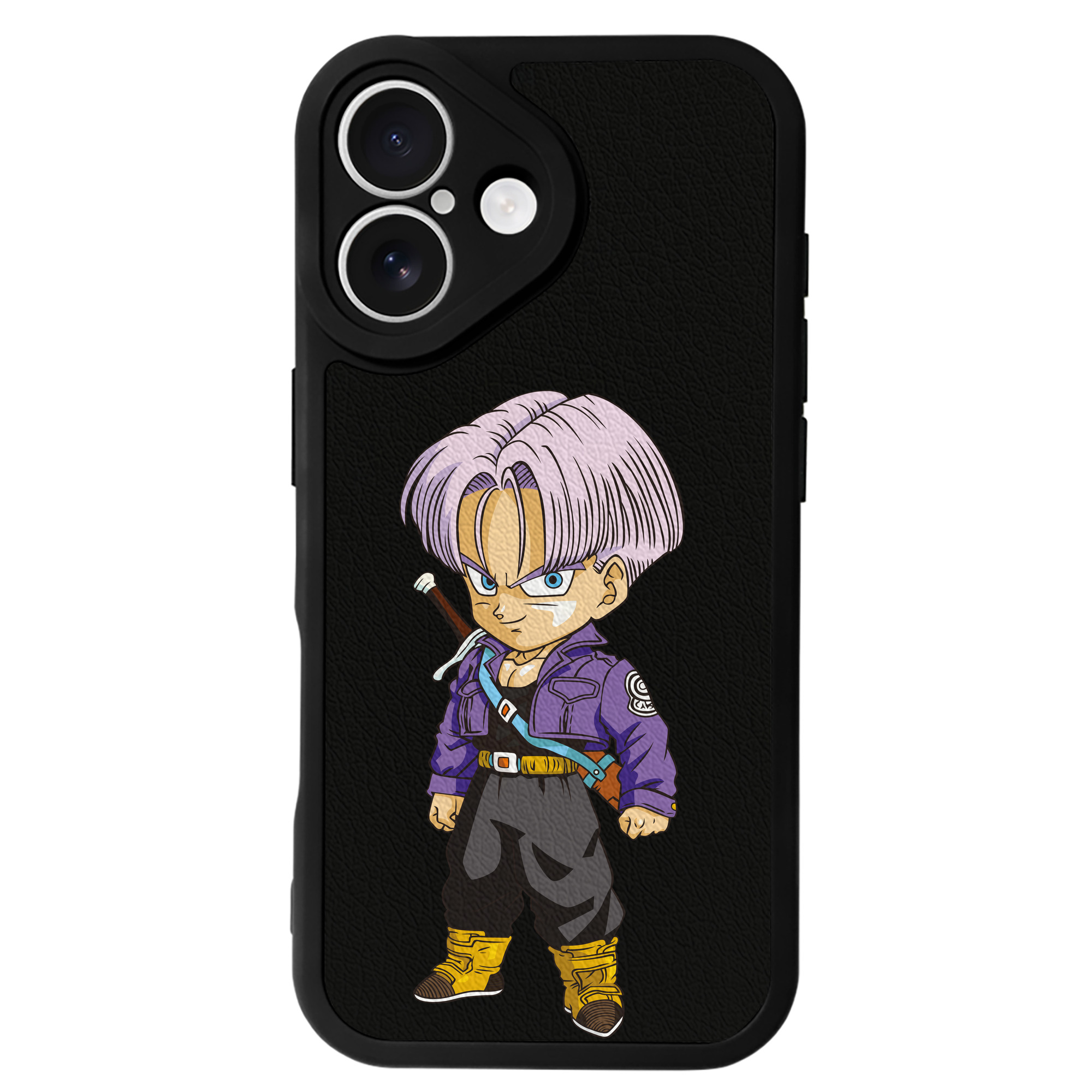 （画像用） ドラゴンボール トランクス（Torankusu）DRAGON BALL Trunks 【iPhone 16シリーズ対応】シリコンスマホケース（レザー調） 材質：シリコン